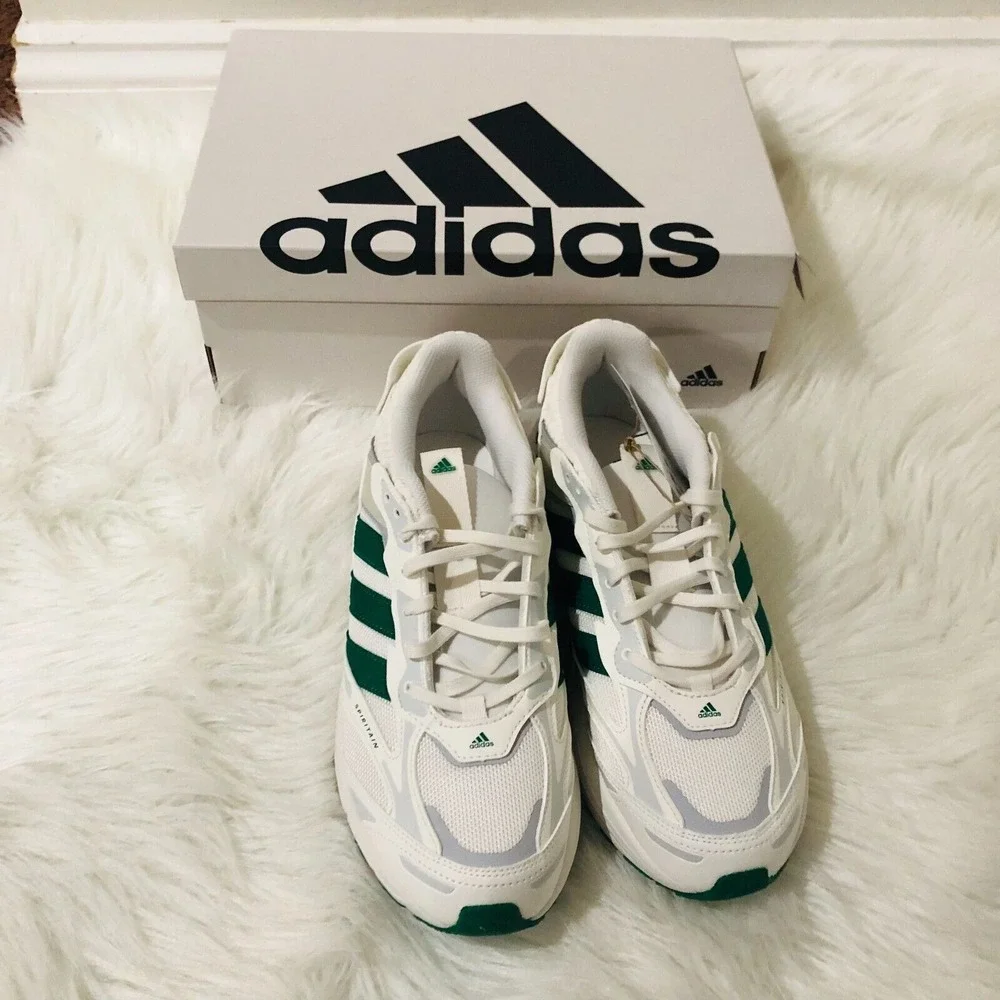 Adidas Spiritain 2000 Mens 8.5 Womens 9.5 White Green Running Shoes GZ9582‎ NEW